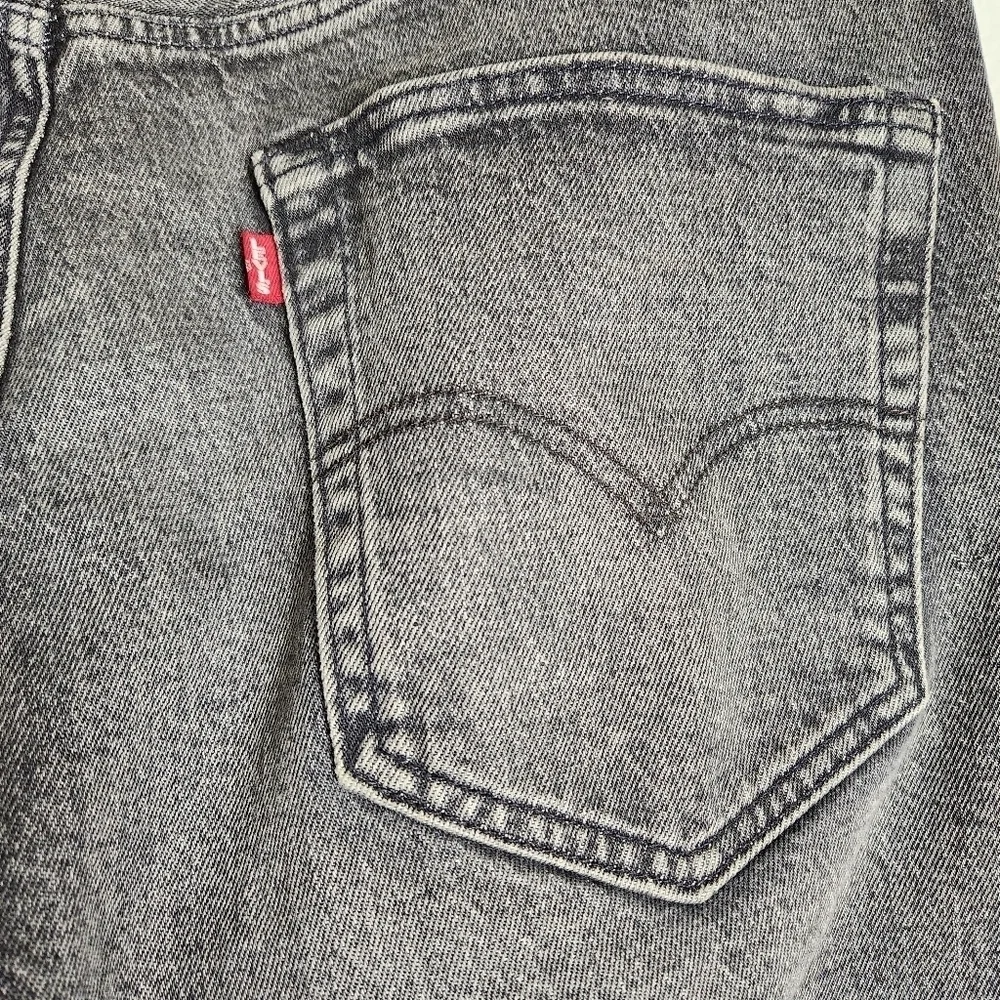 Levis 501 Premium XX '93 Mens Faded Black Button Fly Straight Leg Jeans-Size 36